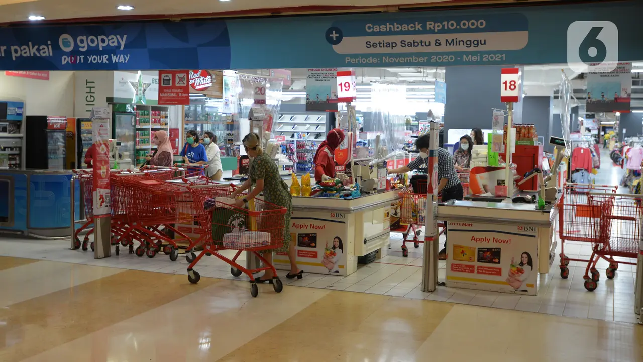 Inflasi pasar ritel supermarket
