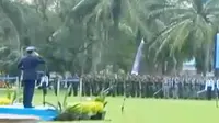 VIDEO: Berkabung, HUT TNI di Palembang Berlangsung Tanpa Atraksi