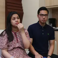 "Saya memilih 2 Mei kayaknya lucu, kan bertepatan dengan Hardiknas. Dan juga bertepatan dengan 9 bulan saya dan Nycta menikah," ujar Kinos. (Andy Masela/Bintang.com)