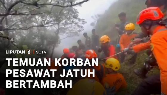Perjuangan Tim SAR Evakuasi 6 Korban Pesawat ATR dari Jurang Sedalam 250 Meter