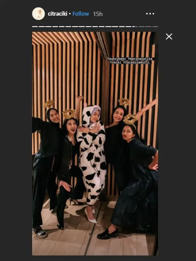 Rayakan 'Late Bridal Shower', Ini 6 Potret Gemas Citra Kirana Pakai Kostum Sapi
