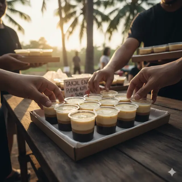 Ide Jualan Puding Cup Rp2000an (Foto: Gemini AI)