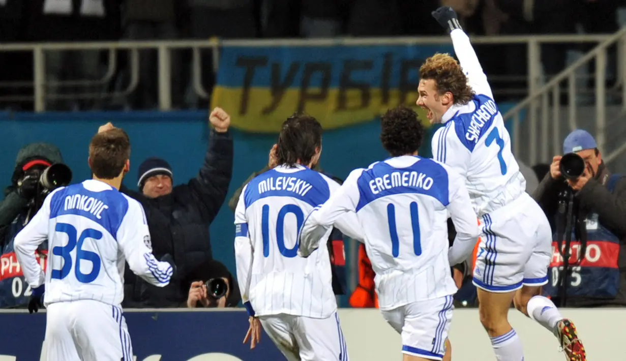 Shevchenko akhirnya benar-benar dilepas Chelsea pada musim 2009/2010 ke klub masa mudanya, Dynamo Kyiv, hingga dirinya menutup karier. (Foto: AFP/ Adrian Dennis)