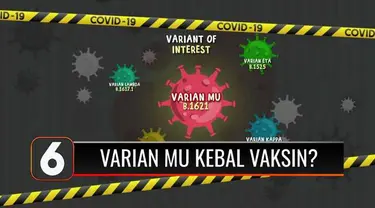 Varian baru Covid Mu yang disebut-sebut kebal terhadap vaksin, alias bisa menyerang orang-orang yang sudah divaksinasi. Lalu bagaimana ciri-cirinya ?