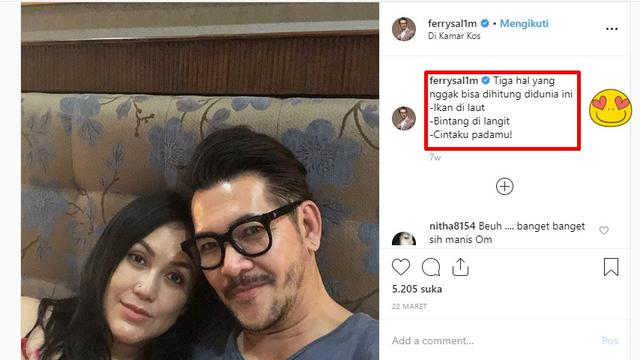 6 Gombalan Receh ala Ferry Salim untuk Istri Ini Bikin Iri yang Jomblo