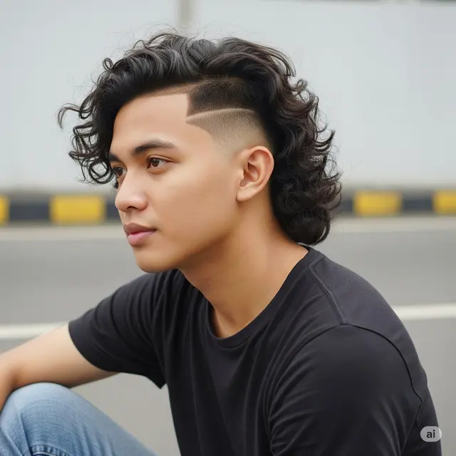 Model Rambut Keriting Pria. Foto: Gemini