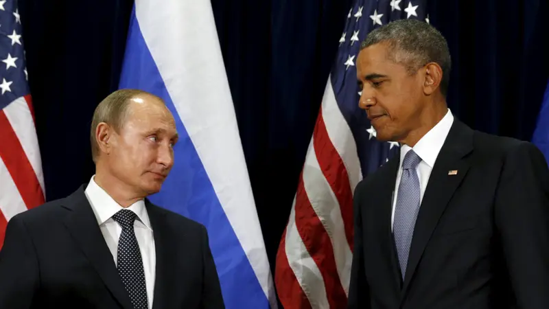 20150928-Wajah Dingin Obama dan Putin Saat Bertatap Muka-New York