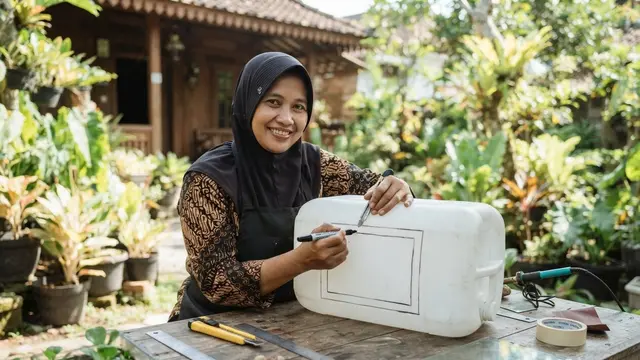 Cara Membuat Akuarium Outdoor dari Jeriken Bekas