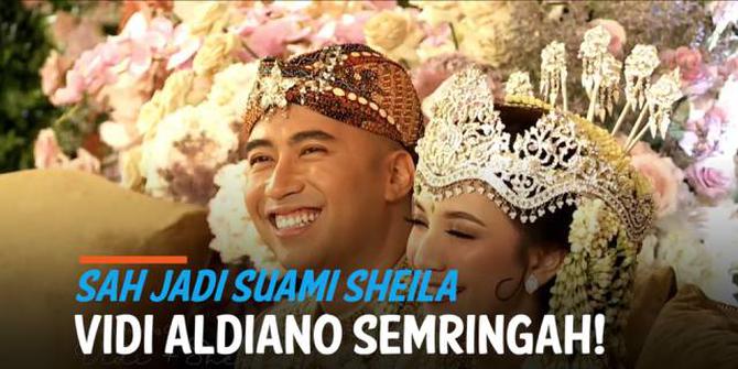 VIDEO: Wajah Semringah Vidi Aldiano Usai Sah Nikahi Sheila Dara