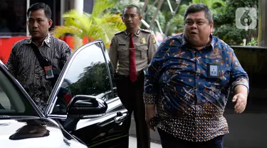 Kepala Badan Pengawasan Keuangan dan Pembangunan (BPKP)  Muhammad Yusuf Ateh tiba untuk melakukan pertemuan di Gedung KPK, Jakarta, Kamis (20/02/2020). Pertemuan membahas kerjasama antar lembaga KPK dan BPKP. (merdeka.com/Dwi Narwoko)