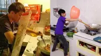 6 Aksi Cowok Bak Perang Saat Masak Ini Nyeleneh, Bikin Ngakak (Twitter/txtdarigajelas)