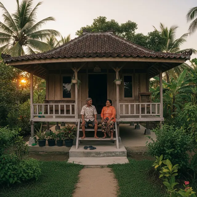 Rumah Sederhana Rp50 Jutaan Bikin Orang Tua Betah Tinggal di Desa (Gemini AI)