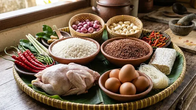 cara membuat tumpeng merah putih (AI Generated)