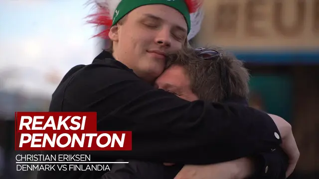 Cover Reaksi Penonton Saat Christian Eriksen Kolaps di Laga Denmark Vs Finlandia