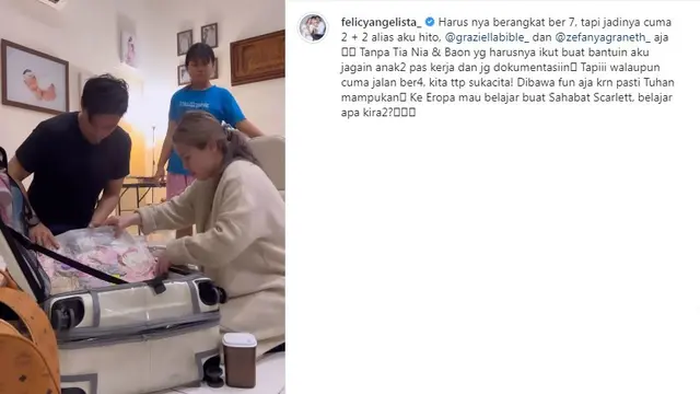 6 Potret Felicya Angelista dan Caesar Hito Ajak Anak Liburan ke Eropa, Curi Perhatian