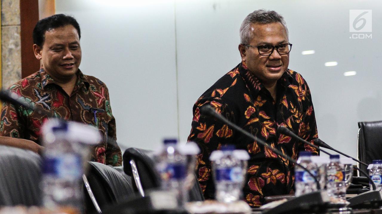 KPU - Bawaslu Temui Oesman Sapta Bahas Putusan MK