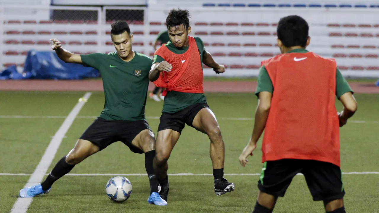 Latihan Timnas Indonesia U-22