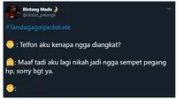 Curhatan Netizen Soal ‘Tanda Gagal Pedekate’ Ini Bikin Ketawa Geli (sumber:Twitter/@diatas_pelangii)