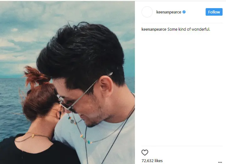 Keenan Pearce dan sang kekasih, Gianni Fajri. (Instagram/keenanpearce)