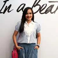 Intan Nuraini di acara launching In a Beat, Graha Intiland, Sudirman, Jakarta Pusat, Sabtu (2/5) (via istimewa)