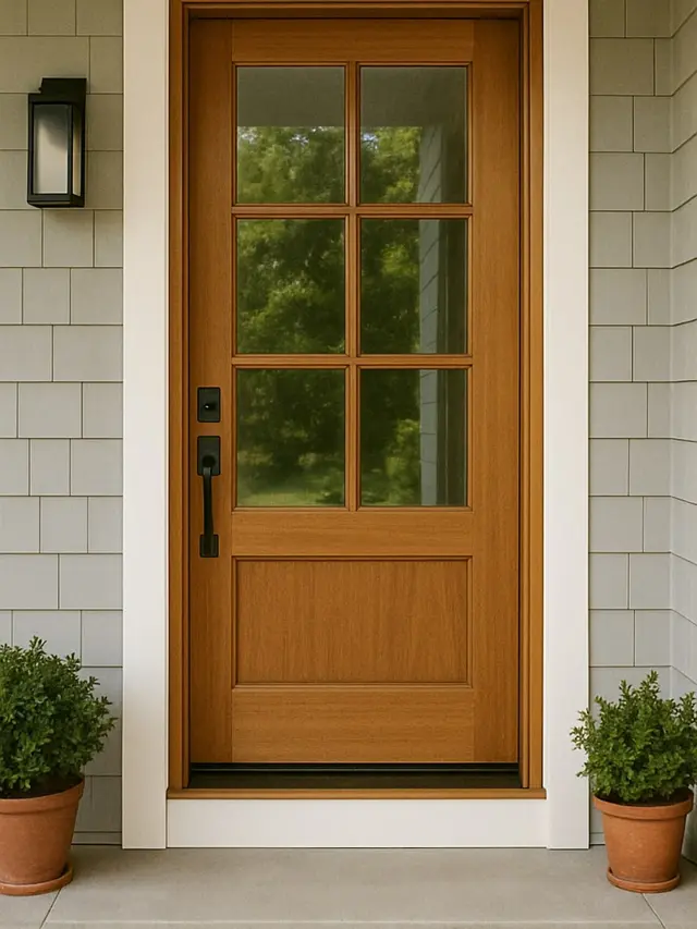 Contoh Model Pintu Depan Rumah dengan Desain 1 Pintu