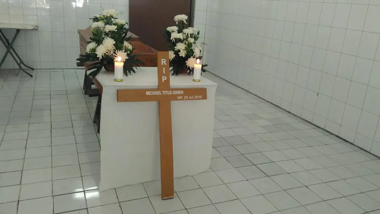 Jenazah terpidana mati Michael Titus Igweh.