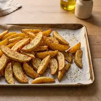 Resep potato wedges dengan saus keju (AI generated)