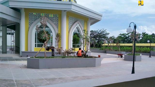 Kementerian PUPR tengah menyelesaikan pembangunan Gedung Rektorat Universitas Islam Negeri (UIN) Mataram. (Dok Kementerian PUPR)