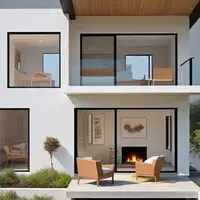 Ilustrasi Desain Rumah Minimalis 2 Lantai di Lahan 6x10 yang Nyaman (Sumber Gambar: Meta AI)