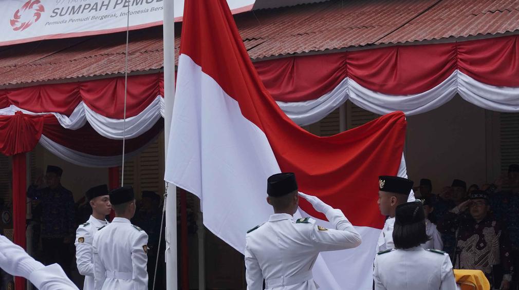 Menteri Kebudayaan Fadli Zon Pimpin Upacara Peringatan Hari Sumpah Pemuda ke-97 di Museum Sumpah Pemuda
