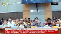 Direktur Jenderal Penyelenggaraan Haji dan Umroh Kementerian Agama Hilman Latief dalam Rapat Panja Biaya Penyelenggaraan Ibadah Haji (BPIH) Komisi VIII DPR RI, di Jakarta, Rabu (15/11/2023). (Arief/Liputan6.com)