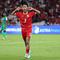 Pemain Timnas Indonesia, Beckham Putra merayakan gol ke gawang St Kitts and Nevis dalam laga semifinal FIFA Series 2026 di Stadion Utama Gelora Bung Karno (SUGBK), Senayan, Jakarta, Jumat (27/03/2026). (Bola.com/Abdul Aziz)