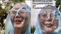 Bukan Helm, Wanita Ini Ditawari Pakai Kantong Kresek di Kepala oleh Ojol