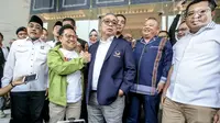 Kedatangan Muhaimin Iskandar di Gedung DPP Partai NasDem untuk melakukan pertemuan pasca deklarasi pasangan Anies-Muhaimin pada pekan lalu. (Liputan6.com/Faizal Fanani)