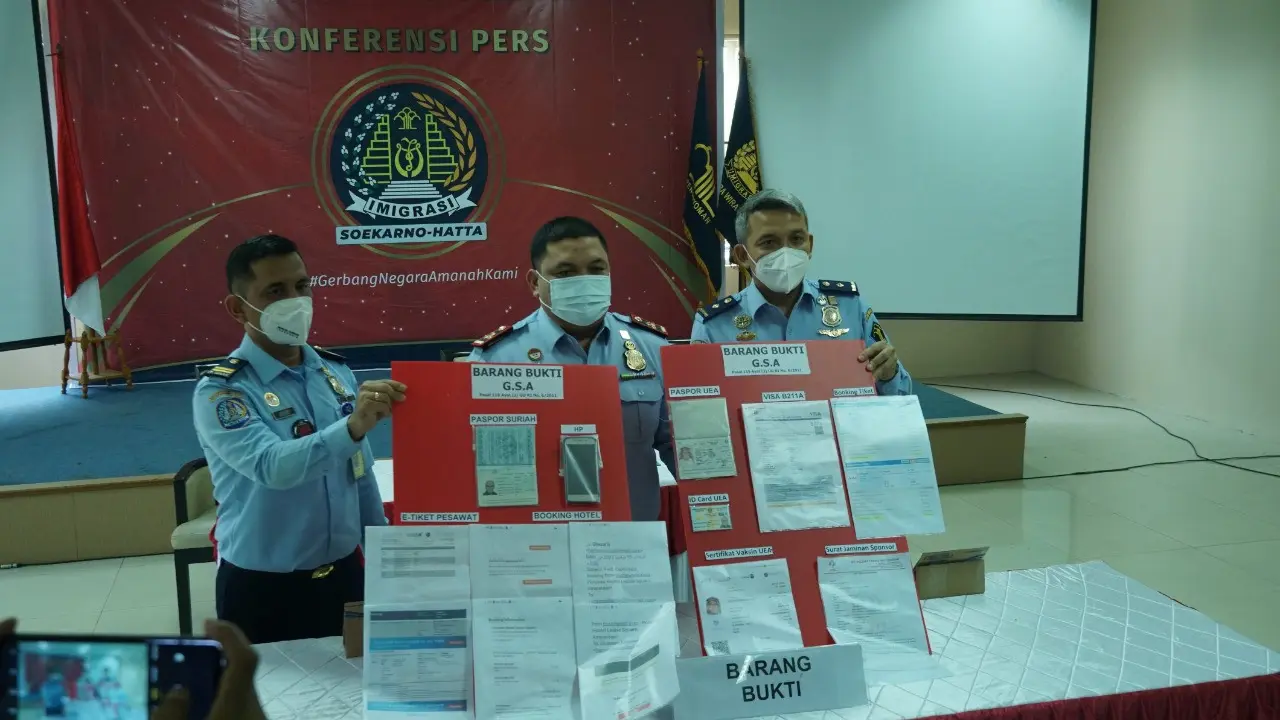 Kantor Imigrasi Kelas I Khusus TPI Soekarno-Hatta menggagalkan aksi WN Suriah menggunakan paspor palsu untuk ke Jerman