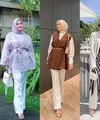 Bisa untuk kondangan, padukan organza outer dengan celana cutbray warna putih seperti Aurel Hermansyah ini. [Foto: IG/aurelie.hermansyah].