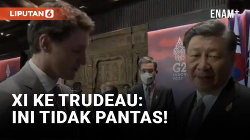 VIDEO: Xi Jinping Marahi Justin Trudeau di KTT G20
