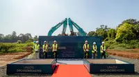 PT Pakuan Tbk, anak perusahaan dari Vasanta Group dan PT MC Urban Development Indonesia (MCUDI) melangsungkan groundbreaking Cluster Laguna di Shila at Sawangan, Depok. (Dok UANG)