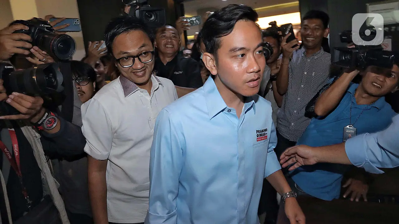 Gibran Rakabuming Raka Hadiri Pengumuman Susunan Tim Kampanye Nasional