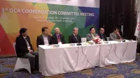Rapat Koordinasi Komite di Fairmont Hotel, Minggu (31/1/2016) membahas soal deadline venue Asia Games. (Liputan6.com/Risa Kosasih)