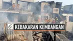 Kebakaran terjadi di kawasan padat permukiman di Kembangan, Jakarta Barat. Kebakaran cepata menyebar karena lokasi yang sulit dijangkau tim pemadam.