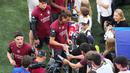 Arsenal berambisi untuk meraih trofi Liga Champions pertama mereka setelah penantian panjang. (AP Photo/Vadim Ghirda)