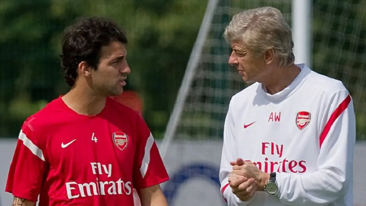 Cesc Fabregas dan Arsene Wenger