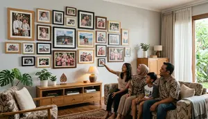 8 Ide Dinding Galeri Foto Keluarga untuk Dekorasi Rumah yang Estetik dan Penuh Kenangan
