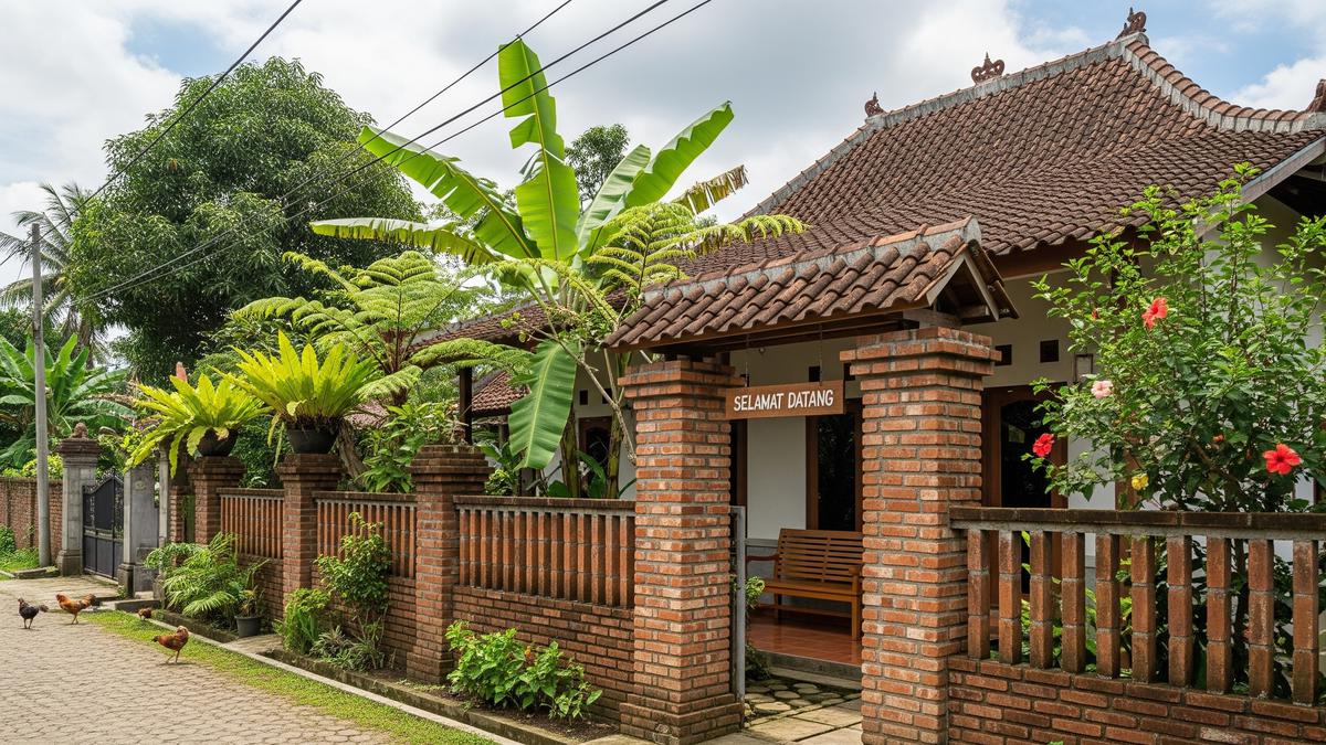 7 Model Pagar Rumah Kampung yang Terlihat Estetik di Tahun 2026: Perpaduan Modern dan Alami