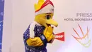  Maskot BIOSSP 2016 saat peluncuran Indonesia Open 2016 di Hotel Kempinski, Jakarta, Rabu (11/5/2016). (Bola.com/Nicklas Hanoatubun)