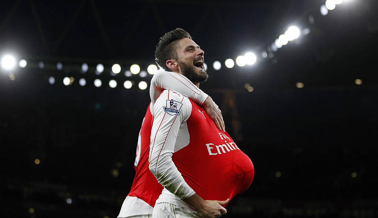 5. Olivier Giroud, mencetak 9 gol dari 16 kali penampilan bersama Arsenal. (AFP/Ikimages)