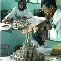Eka saat mendaftar sekolah | Sumber Foto: Facebook.com/Marwoto Adi