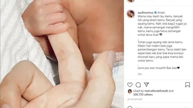 Pesan menyentuh Audi Marissa untuk buah hatinya