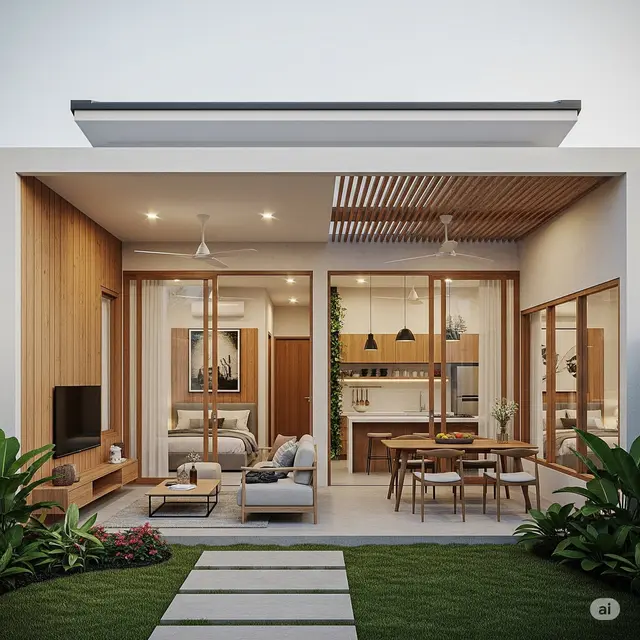 Dapur Terbuka Semi-Outdoor